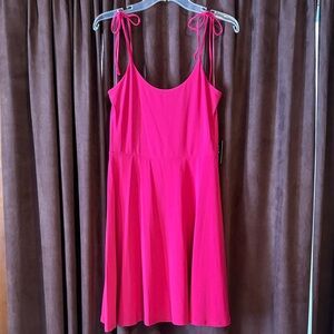 Express Fuchsia Bow Dress